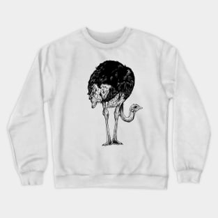 Line drawing - ostrich Crewneck Sweatshirt